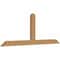 Ekena Millwork Portland Smooth Timber Gable Bracket, Western Red Cedar, 96"W x 36"H x 3 1/2"D x 5 1/2"F, 9/12 Pitch GBW096X36X0406POR00SWR - alternate 3